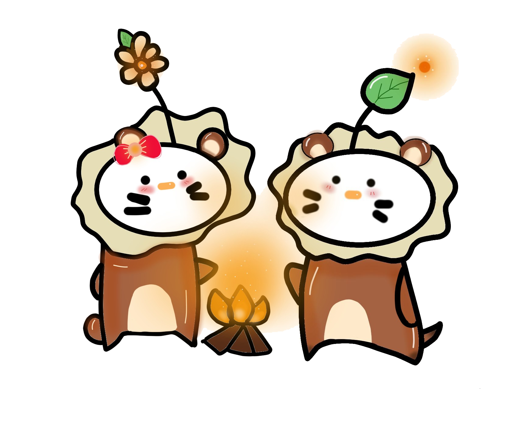 Cute cozy characters